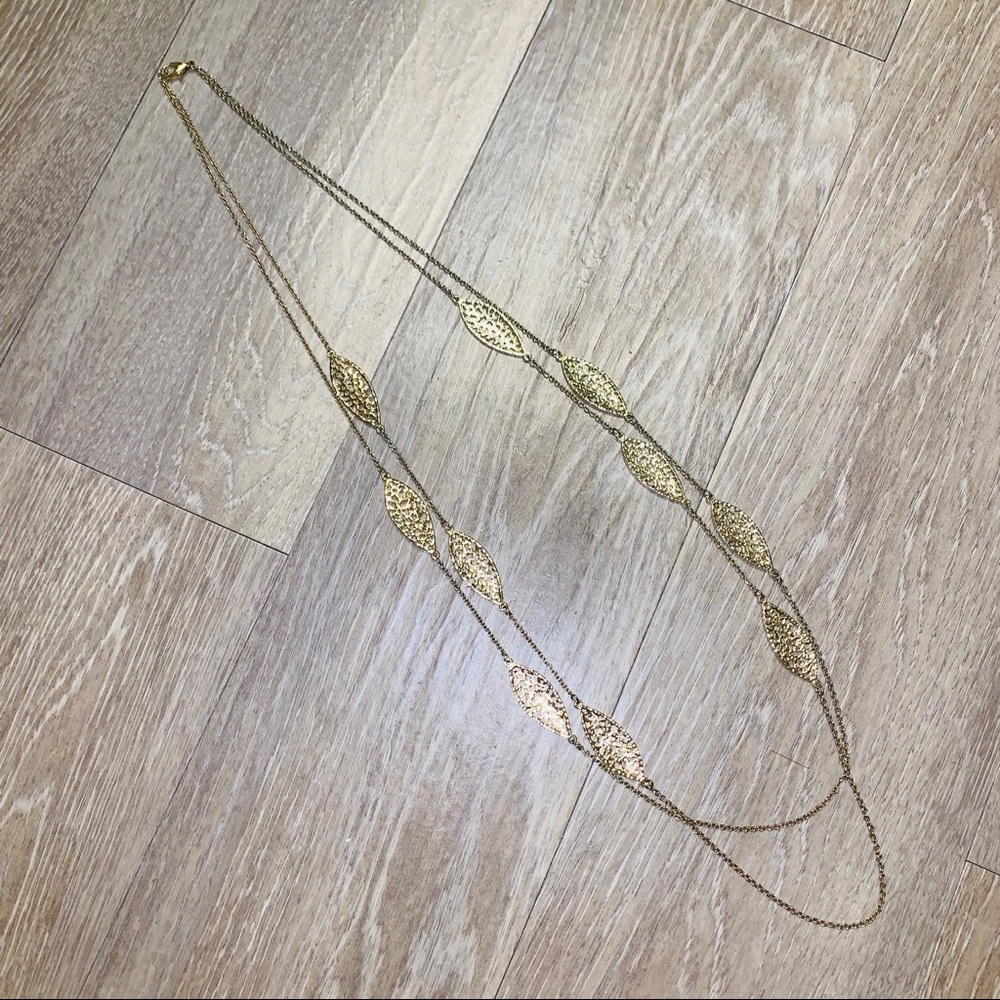 🌞2 for $20🌞 Gold Feather Two Tiered Necklace